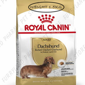 ROYAL CANIN DOG DACHSHUND ADULT DRY FOOD BAG 1.5KG