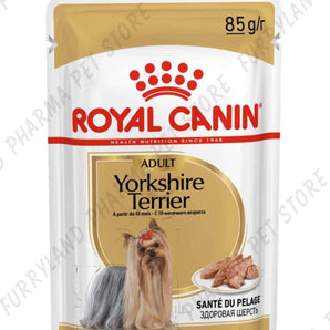 ROYAL CANIN DOG BREED YORKSHIRE TERRIER ADULT LOAF WET POUCH 85G