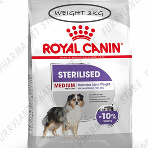 ROYAL CANIN DOG STERILISED MEDIUM 11-25KG DRY FOOD BAG 3KG