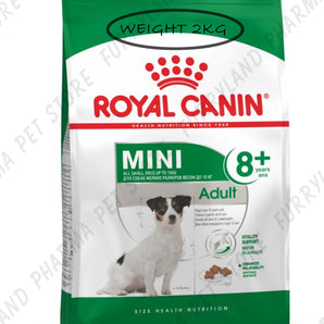 ROYAL CANIN DOG MINI ADULT 8+ DRY FOOD BAG 2KG