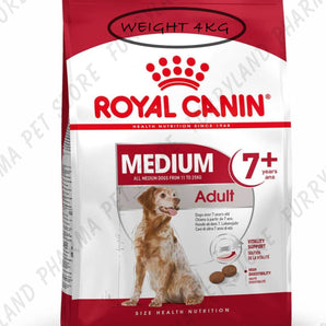 ROYAL CANIN DOG MEDIUM ADULT 7+  11-25KG DRY FOOD BAG 4KG