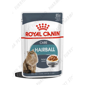 ROYAL CANIN CAT INTENSE HAIRBALL IN GRAVY-SALSA WET POUCH 85G