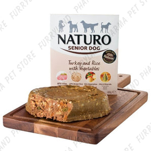 NATURO DOG TURKEY & RICE WITH VEG SENIOR WET BOX 400G