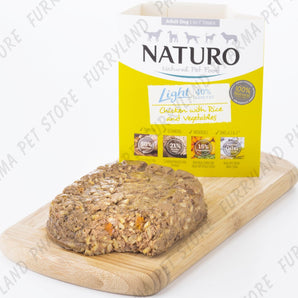 NATURO DOG LIGHT CHICKEN WITH RICE & VEG ADULT WET BOX 400G