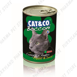 CAT&CO CAT RABBIT AND DUCK CHUNKS WET TIN 405G
