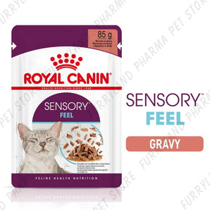 ROYAL CANIN CAT SENSORY FEEL IN GRAVY WET POUCH 85G