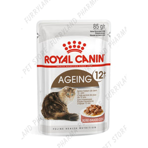 ROYAL CANIN CAT AGEING 12+ IN GRAVY WET POUCH 85G