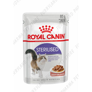 ROYAL CANIN CAT STERILISED IN GRAVY WET POUCH 85G