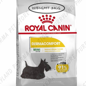 ROYAL CANIN DOG DERMACOMFORT MINI DRY FOOD BAG 3KG