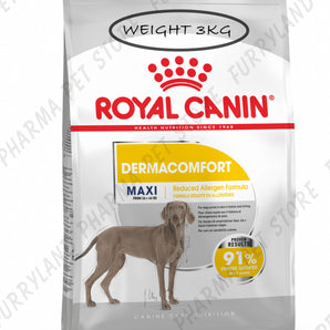 ROYAL CANIN DOG DERMACOMFORT MAXI DRY FOOD BAG 3KG