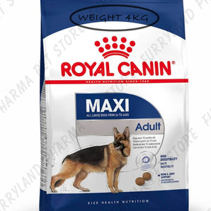 ROYAL CANIN DOG MAXI ADULT DRY FOOD BAG 4KG