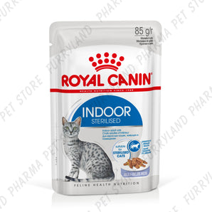 ROYAL CANIN CAT INDOOR STERILISED IN JELLY WET POUCH 85G