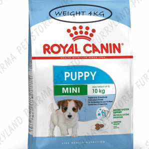 ROYAL CANIN DOG PUPPY MINI UP TO 10 MONTHS & UP TO 10KG DRY FOOD BAG 4KG