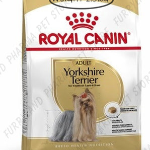ROYAL CANIN DOG YORKSHIRE TERRIER BREED ADULT DRY FOOD BAG 1.5KG