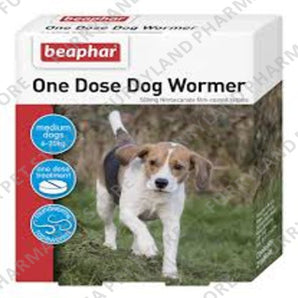 BEAPHAR ONE DOSE DOG WORMER FOR MEDIUM DOGS FROM 6-20KGS