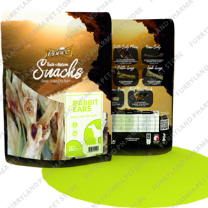 PRINCE TASTE OF NATURE SNACKS RABBIT EARS 250G