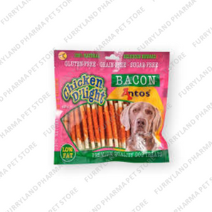 ANTOS CHICKEN D'LIGHT BACON DOG TREATS 400G