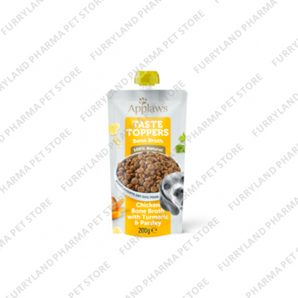 APPLAWS TASTE TOPPERS BONE BROTH - CHICKEN BONE BROTH WITH TURMERIC & PARSLEY 200G