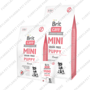 BRIT CARE MINI GRAIN FREE PUPPY LAMB 2KGS