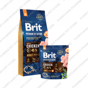 BRIT PREMIUM BY NATURE CHICKEN ADULT MEDIUM 3KGS