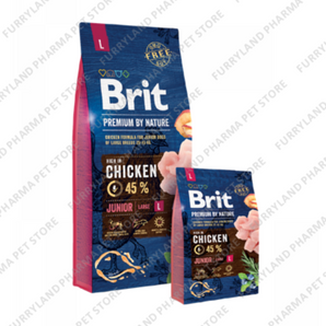 BRIT PREMIUM BY NATURE CHICKEN JUNIOR LARGE 15KGS