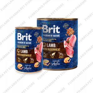 BRIT PREMIUM BY NATURE MEATY PATE LAMB WITH BUCKWHEAT 800G