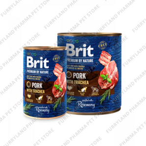 BRIT PREMIUM BY NATURE MEATY PATE PORK WITH TRACHEA 800G