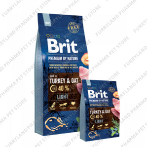 BRIT PREMIUM BY NATURE TURKEY & OAT LIGHT 3KGS