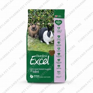 BURGESS EXCEL LIGHT ADULT RABBIT NUGGETS WITH MINT 1.5KGS