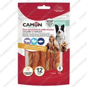 CAMON RAWHIDE ROLLS WITH CHICKEN 12CM