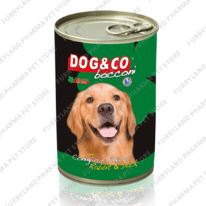 DOG&CO DOG RABBIT AND DUCK CHUNKS WET TIN 1250G