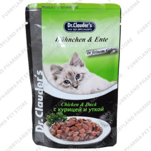 DR. CLAUDER'S CHICKEN & DUCK WET POUCH 100G