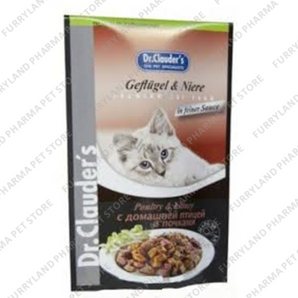 DR. CLAUDER'S POULTRY & KIDNEY WET POUCH 100G