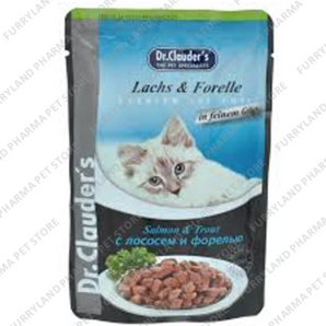 DR. CLAUDER'S SALMON & TROUT WET POUCH 100G