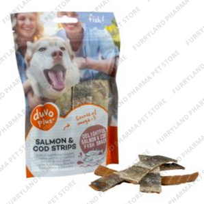 DUVO+ SALMON & COD STRIPS 150G