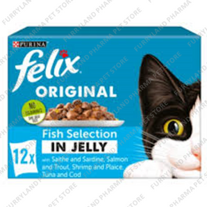 FELIX ORIGINAL FISH SELECTION IN JELLY 12X100G