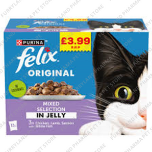 FELIX ORIGINAL MIXED SELECTION IN JELLY 12X100G