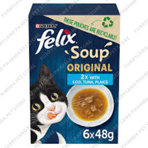 FELIX SOUP ORIGINAL FISH SELECTION 6 X 48G