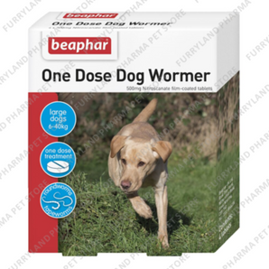 BEAPHAR ONE DOSE DOG WORMER FOR LARGE DOGS OVER 20KGS