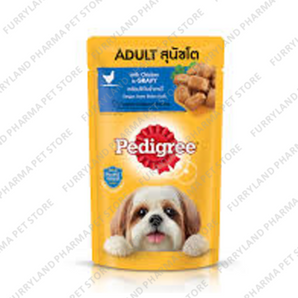 PEDIGREE CHICKEN IN GRAVY WET POUCH 100G