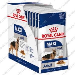ROYAL CANIN MAXI ADULT CHUNKS IN GRAVY 140G