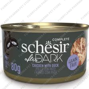 SCHESIR AFTER DARK CHICKEN WITH DUCK GRAIN FREE PATE 80G