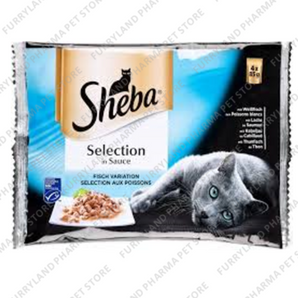 SHEBA SELECTION IN SAUCE FISH SELECTION 4 X 85G