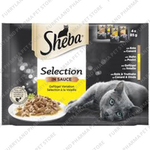 SHEBA SELECTION IN SAUCE POULTRY SELECTION 4 X 85G