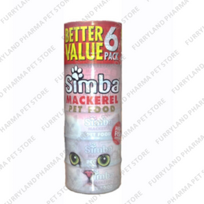 SIMBA CAT PET FOOD BETTER VALUE 6 PACK MACKEREL WET TIN 170G X 6 GRAIN FREE