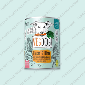 VEGDOG ADULT LENTILS AND MILLET 400G