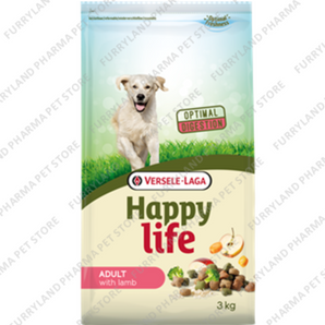 VERSELE-LAGA HAPPY LIFE WITH LAMB DRY FOOD 3KGS