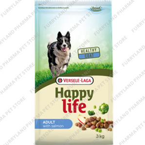 VERSELE-LAGA HAPPY LIFE WITH SALMON DRY FOOD 3KGS