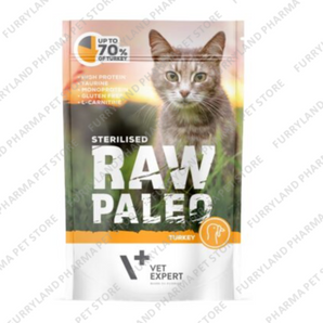VET EXPERT STERILISED RAW PALEO TURKEY 100G