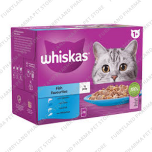 WHISKAS FISH IN JELLY BOX X12 POUCHES